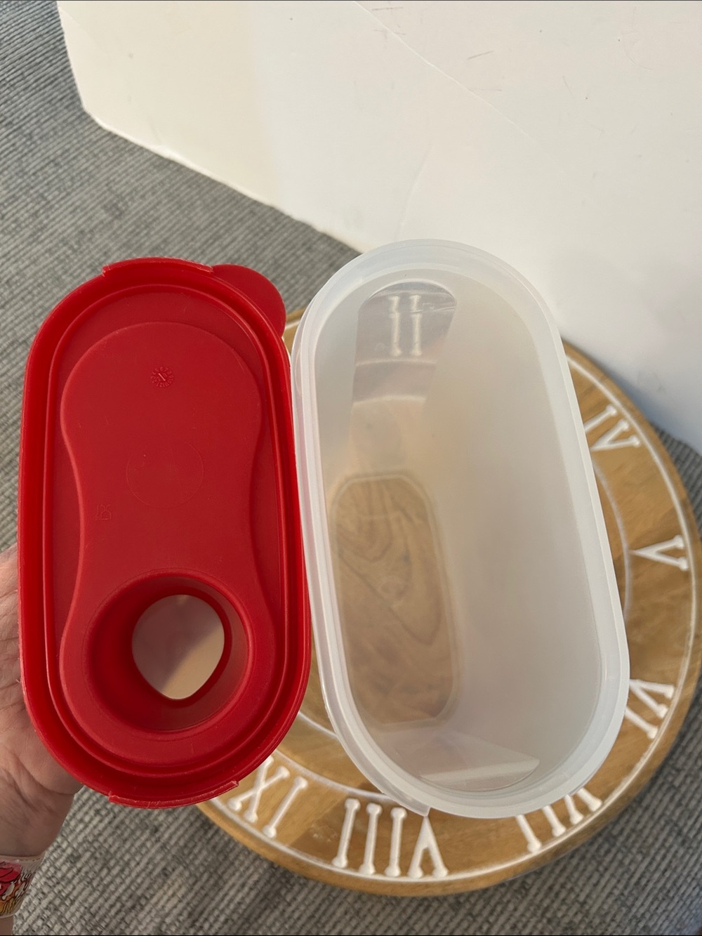 Tupperware modular mates with pour spout red lid container number 4 - Picture 6 of 9